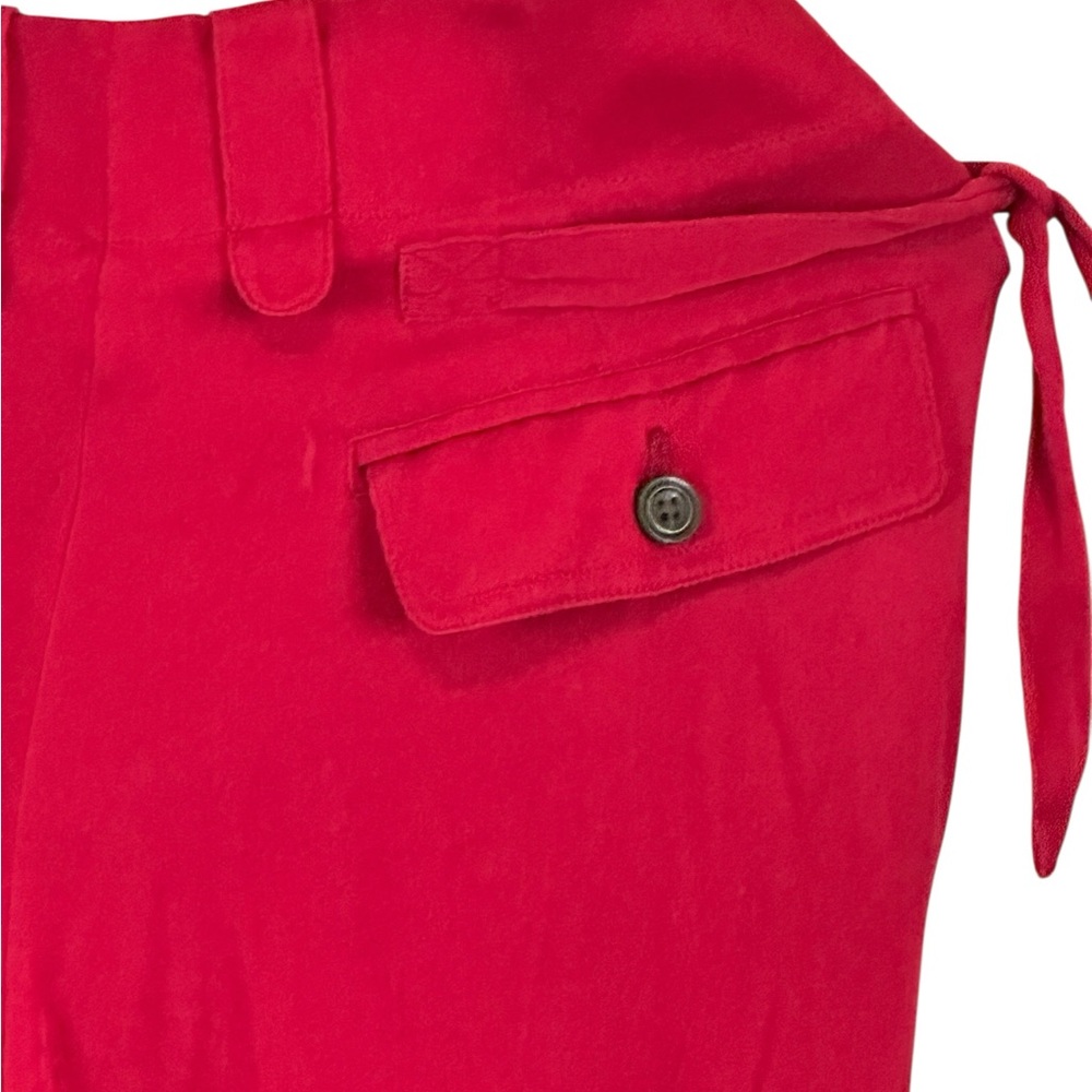 Rachel Zoe Vibrant Red Straight Leg Pants - Picture 9 of 13